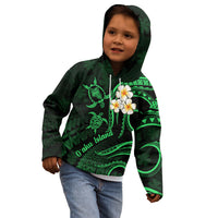Hawaii Kid Hoodie Oahu Islands Pacific Plumeria Green Vibe LT9 - Polynesian Pride