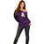 Hawaii Off Shoulder Sweater Oahu Islands Pacific Plumeria Purple Vibe LT9 - Polynesian Pride