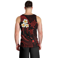 Hawaii Men Tank Top Oahu Islands Pacific Plumeria Red Vibe LT9 - Polynesian Pride