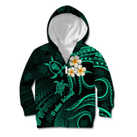 Hawaii Kid Hoodie Oahu Islands Pacific Plumeria Turquoise Vibe LT9 - Polynesian Pride