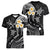 Hawaii Women V Neck T Shirt Oahu Islands Pacific Plumeria White Vibe LT9 - Polynesian Pride