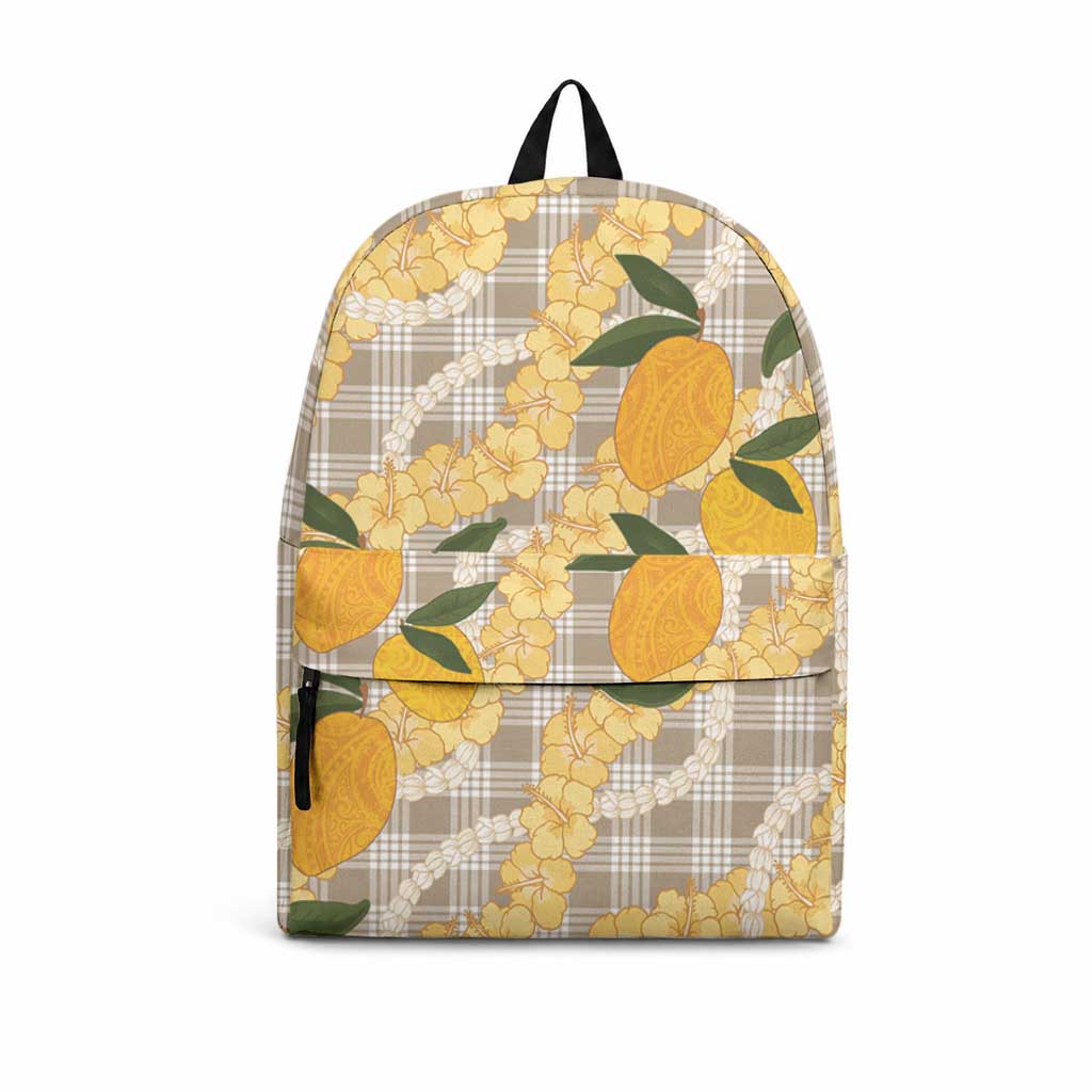 Maku'e Hawaiian Mango Palaka Backpack Aloha Hibiscus Pikake Lei