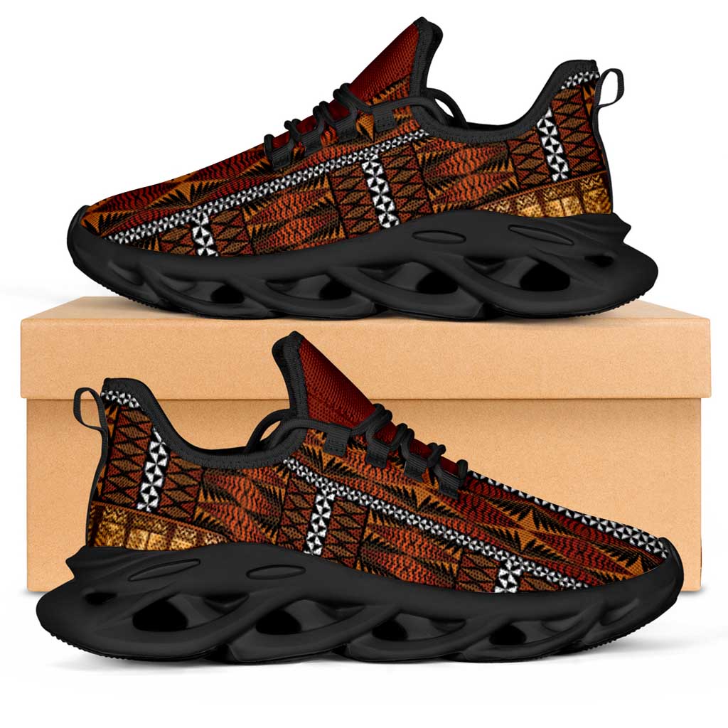 Malo e Lelei Tonga Clunky Sneakers Tongan Ngatu Tapa Cloth - Polynesian Pride