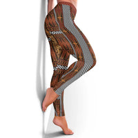 Malo e Lelei Tonga Leggings Tongan Ngatu Tapa Cloth LT14 - Polynesian Pride