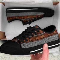 Malo e Lelei Tonga Low Top Shoes Tongan Ngatu Tapa Cloth - Polynesian Pride