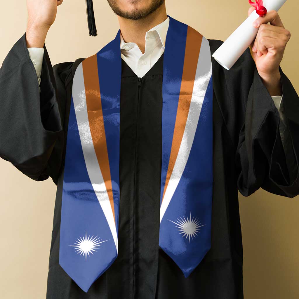 Marshall Islands Graduation Stole Flag Style