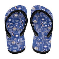 Marshall Islands Merry Christmas Flip Flops Pacific Patchwork Xmas Vibes - Polynesian Pride