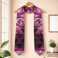 Matariki New Zealand Graduation Stole NZ Niho Taniwha Maori New Year Pink Galaxy