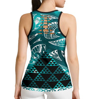 Matariki New Zealand Hollow Tank Top NZ Niho Taniwha Maori New Year Cyan Galaxy