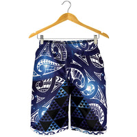 Matariki New Zealand Shorts for Men NZ Niho Taniwha Maori New Year Blue Galaxy