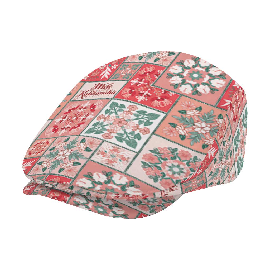 Mele Kalikimaka Hawaii Christmas Jeff Hat Ulaula Seamless Floral Motif - Polynesian Pride