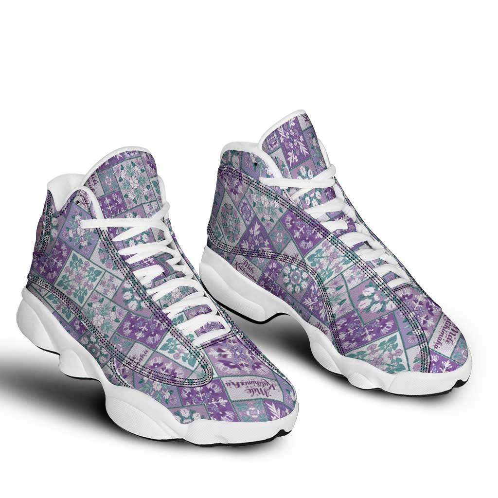 Mele Kalikimaka Hawaii Christmas Sneakers J13 Poni Seamless Floral Motif - Polynesian Pride