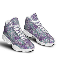 Mele Kalikimaka Hawaii Christmas Sneakers J13 Poni Seamless Floral Motif - Polynesian Pride