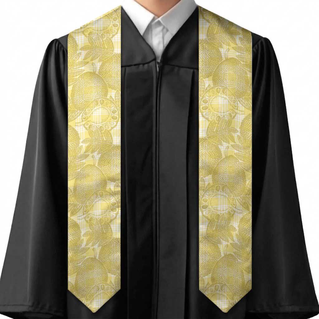 Melemele Hawaii Breadfruit Palaka Motifs Graduation Stole