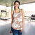 Mocha Mousse Aloha Hawaii Women Racerback Tank Monstera Hibiscus Plumeria Seamless Vibes - Polynesian Pride