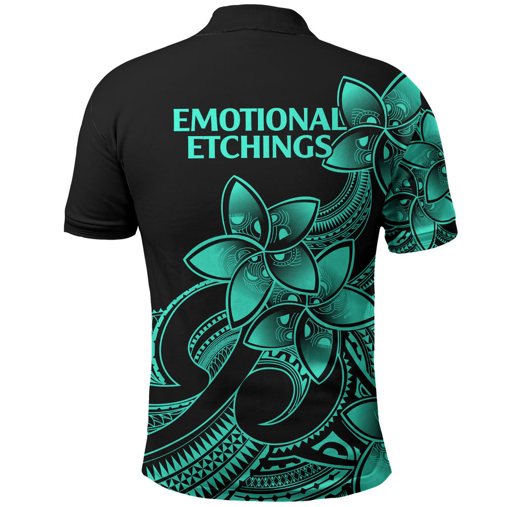 Customer request - EMOTIONAL ETCHINGS - 28-09-26 Polo Shirt Aqua Vibe LT9 - Polynesian Pride