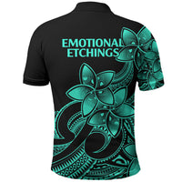 Customer request - EMOTIONAL ETCHINGS - 28-09-26 Polo Shirt Aqua Vibe LT9 - Polynesian Pride
