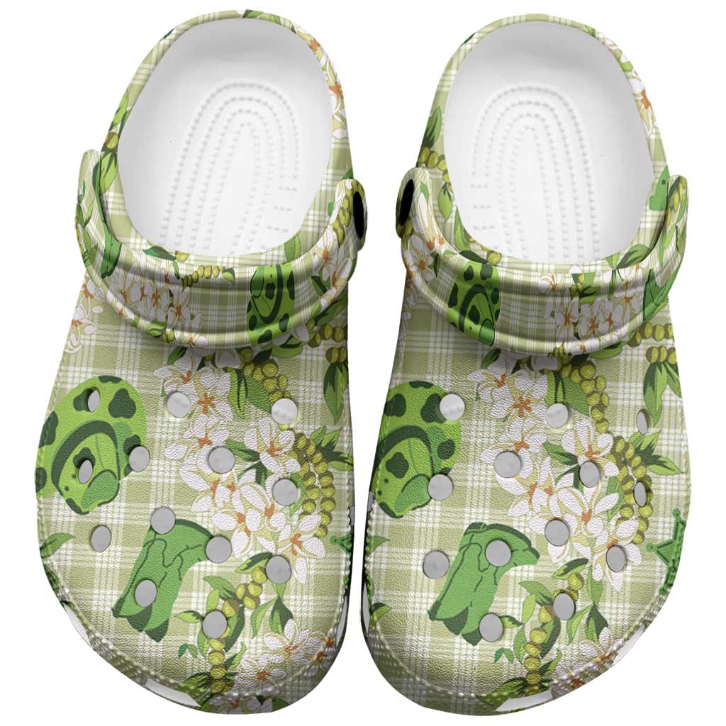 Mokihana Maile Ilima Leis Paniolo Palaka Clogs Shoes Hawaiian Omaomo Ala Spirit - Polynesian Pride