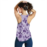 Mokihana Maile Ilima Leis Paniolo Palaka Women Racerback Tank Hawaiian Poni Spirit - Polynesian Pride