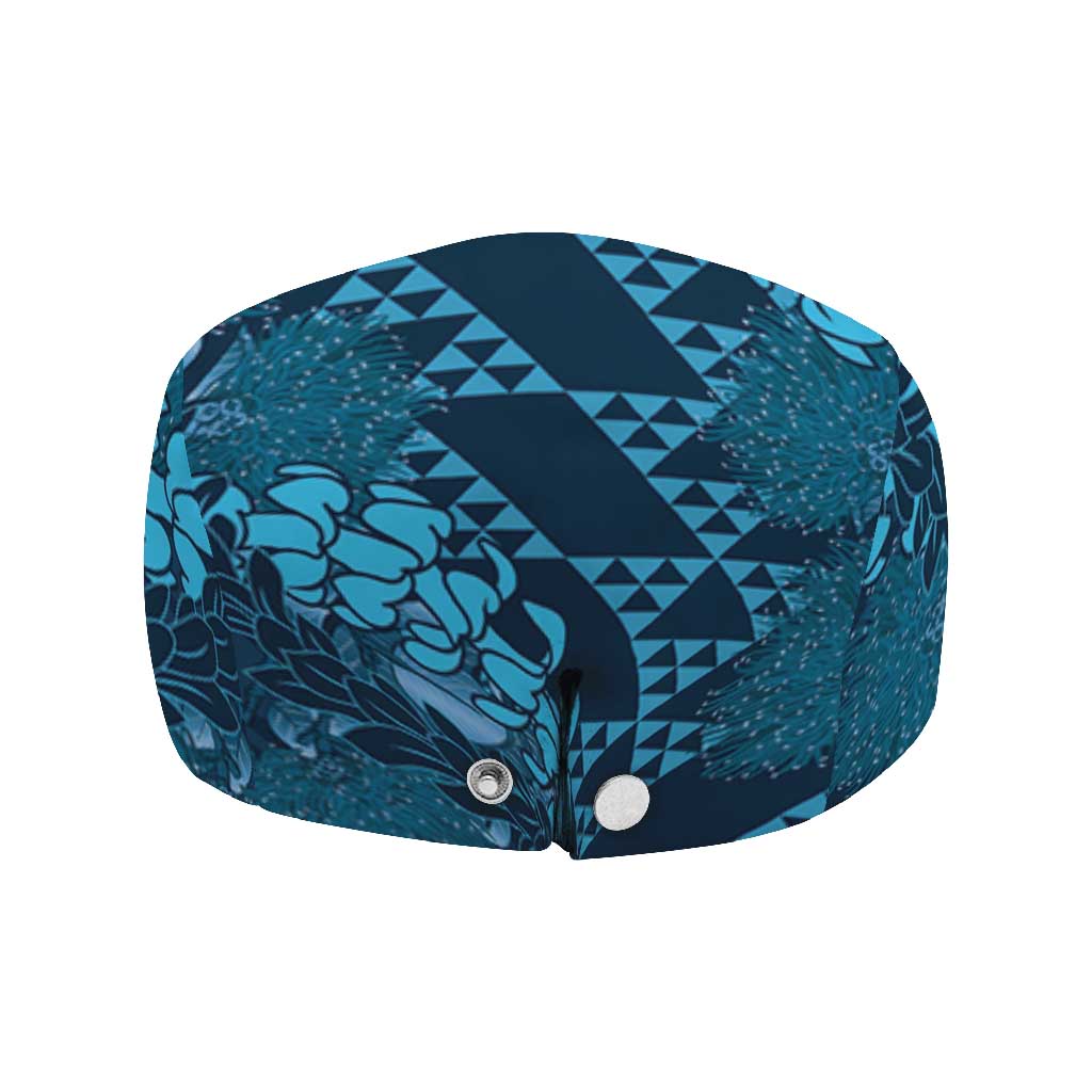 Naval Night Aloha Hawaii Jeff Hat Hawaiian Kakau Ohia Lehua Lei - Polynesian Pride