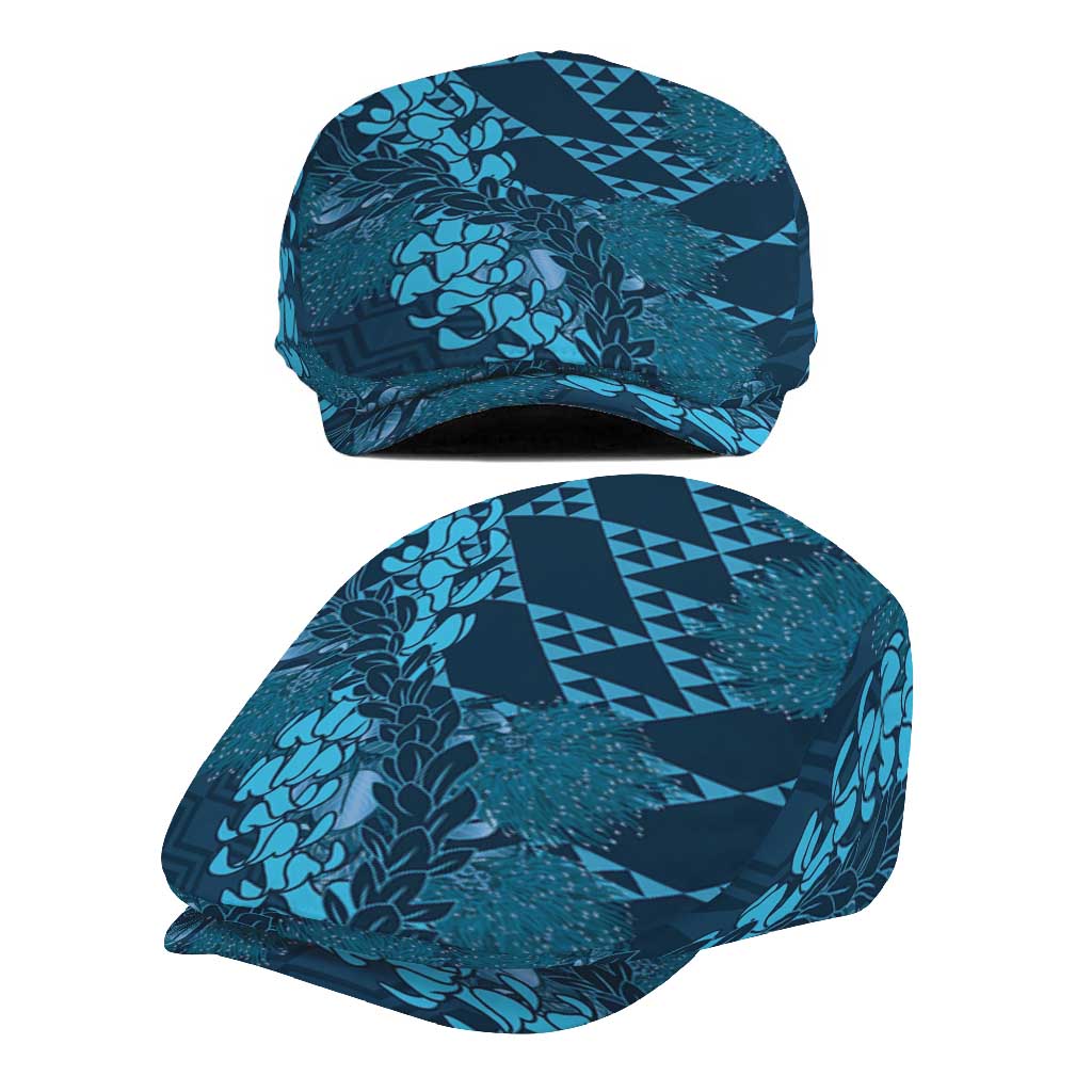 Naval Night Aloha Hawaii Jeff Hat Hawaiian Kakau Ohia Lehua Lei - Polynesian Pride