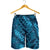 Naval Night Aloha Hawaii Shorts for Men Hawaiian Kakau Ohia Lehua Lei - Polynesian Pride
