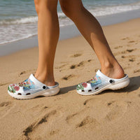 New Zealand and Australia Merry Christmas Clogs Shoes Kiwi Birds Skiing and Koala Santa Riding Kangaroo