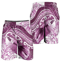 New Zealand Aotearoa Darts Masters Shorts for Men Maori Art Tattoo with Tribal Dart Symbol Pink LT03 - Polynesian Pride