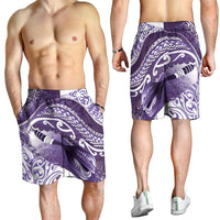 New Zealand Aotearoa Darts Masters Shorts for Men Maori Art Tattoo with Tribal Dart Symbol Purple LT03 - Polynesian Pride