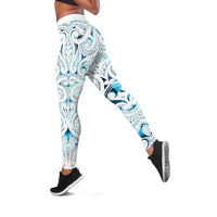 New Zealand Aotearoa Leggings Maori Papua Shell Indigenous - Polynesian Pride