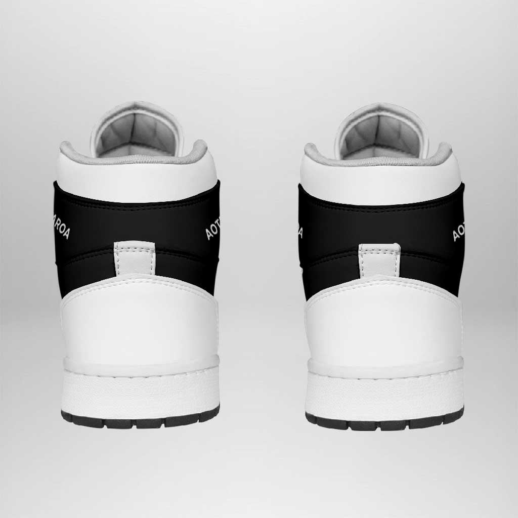 New Zealand Aotearoa Silver Fern High Sneakers AJ1