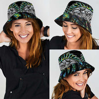 New Zealand Bucket Hat Maori Rugby Tattoo Papua Shell - Polynesian Pride