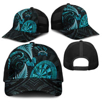 New Zealand Darts Baseball Net Cap Happiness Is A Tight Threesome Maori Paua Shell - Polynesian Pride