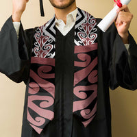 New Zealand Graduation Stole Aotearoa Kowhaiwhai Mix Taniko Art - Brown LT14