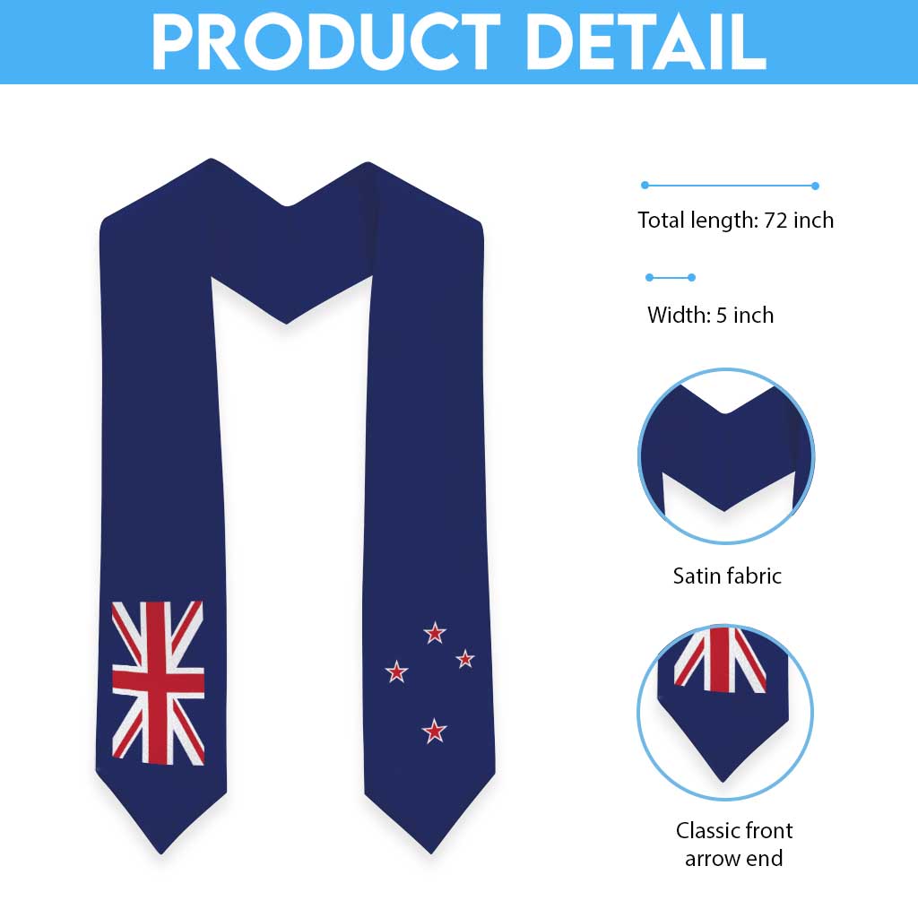 New Zealand Graduation Stole Flag Style