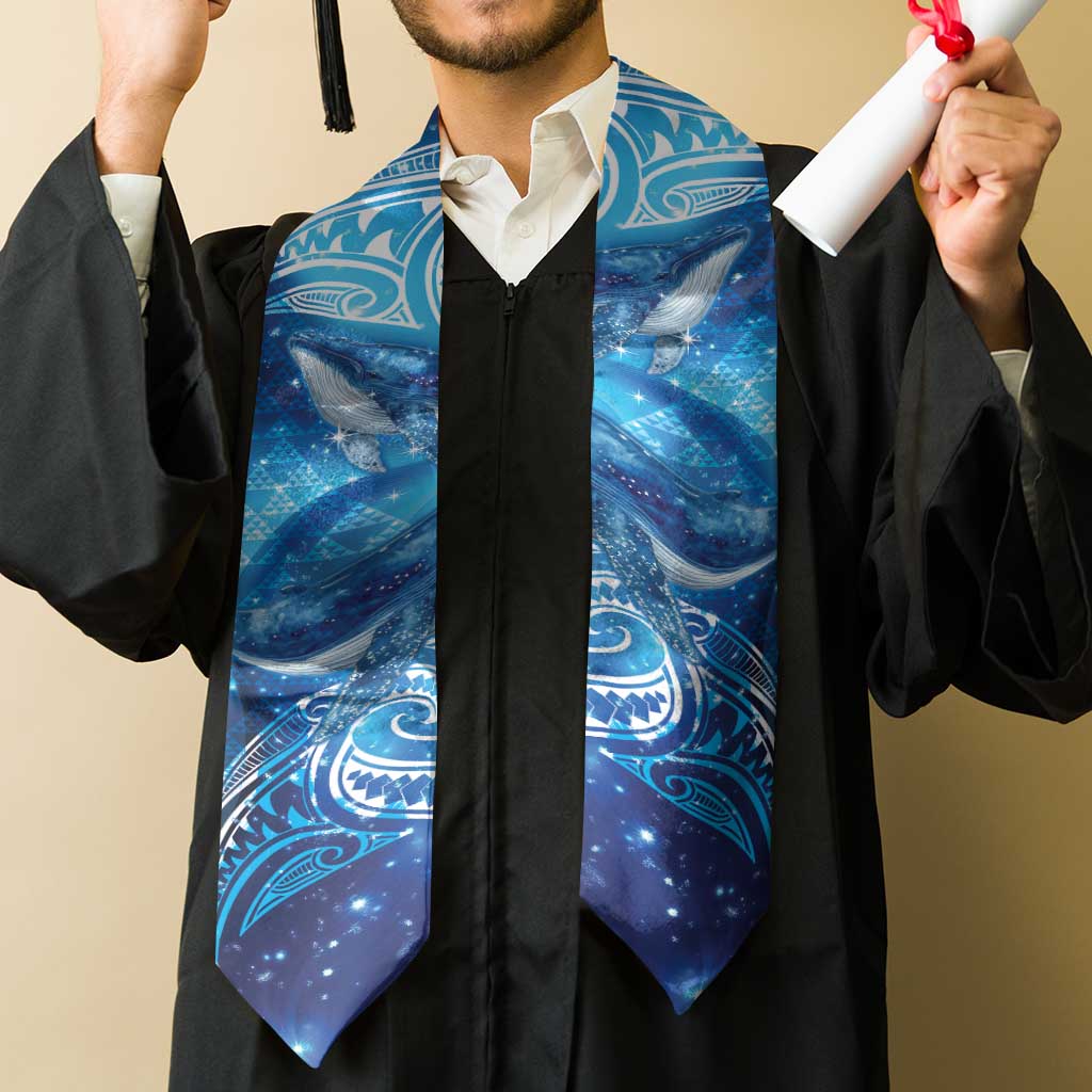 New Zealand Humpback Whale Matariki Graduation Stole Maori New Year Taniko Niho Taniwha LT14