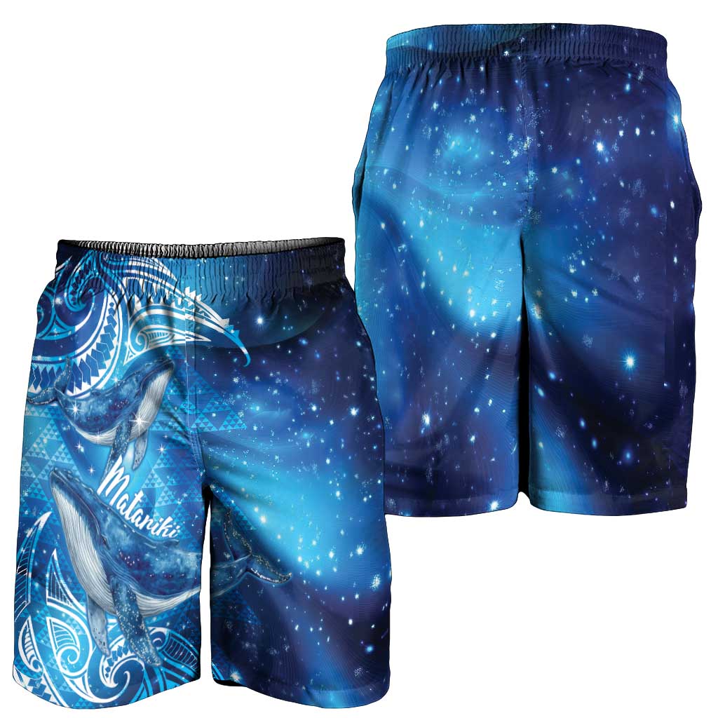 New Zealand Humpback Whale Matariki Shorts for Men Maori New Year Taniko Niho Taniwha