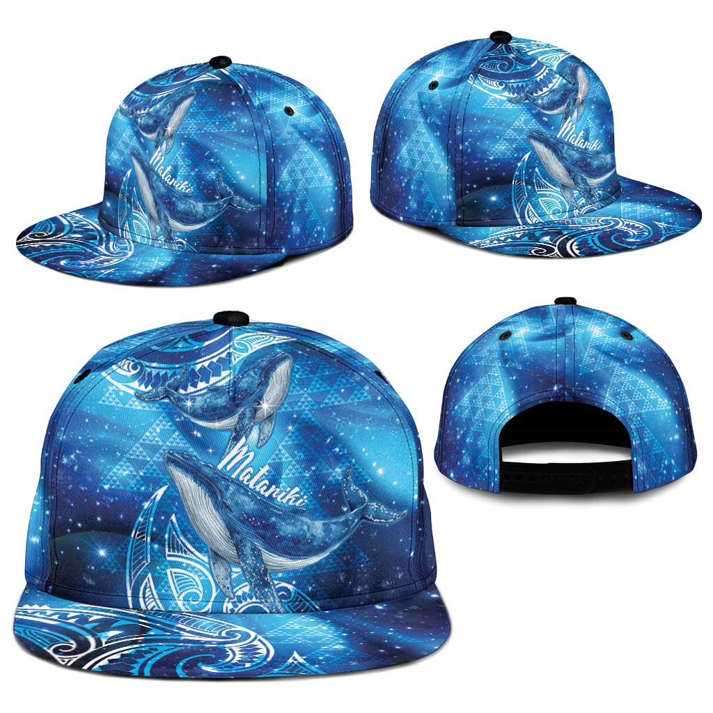 New Zealand Humpback Whale Matariki Snapback Cap Maori New Year Taniko Niho Taniwha LT14 - Polynesian Pride