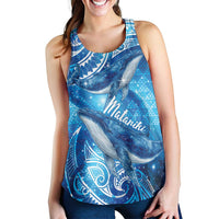 New Zealand Humpback Whale Matariki Women Racerback Tank Maori New Year Taniko Niho Taniwha