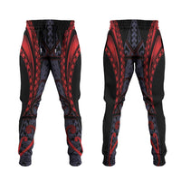 New Zealand Jogger Pants Maori Kiwiana Pattern Tukutuku Motif