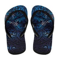 New Zealand New Year-Matariki Flip Flops Aotearoa Maori Tattoo Galaxy Sky