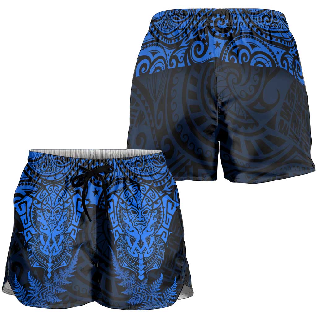 New Zealand Rugby All Blue Shorts for Women Silver Fern All Black Mix Ta Moko LT9 - Polynesian Pride