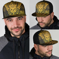 New Zealand Rugby All  Gold Mesh Trucker Cap Silver Fern All Black Mix Ta Moko - Polynesian Pride