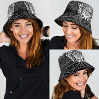 New Zealand Rugby All White Bucket Hat Silver Fern All Black Mix Ta Moko LT9