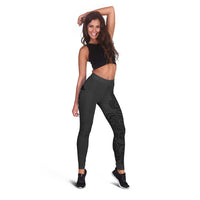 New Zealand Rugby Personalised Leggings All Black Fern Maori Tribal Pattern LT9 - Polynesian Pride