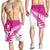 New Zealand Silver Fern Rugby Shorts for Men Go All Black Maori Pink Version - Polynesian Pride