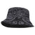 New Zealand Taiaha Maori Bucket Hat Minimalist Silver Fern All Black - Polynesian Pride