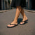 New Zealand Taiaha Maori Flip Flops Minimalist Silver Fern All Black - Polynesian Pride