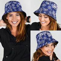 Northern Mariana Islands Magof Nochebuena Bucket Hat Pacific Patchwork Xmas Vibes LT9 - Polynesian Pride