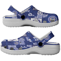 Northern Mariana Islands Magof Nochebuena Clogs Shoes Pacific Patchwork Xmas Vibes LT9 - Polynesian Pride